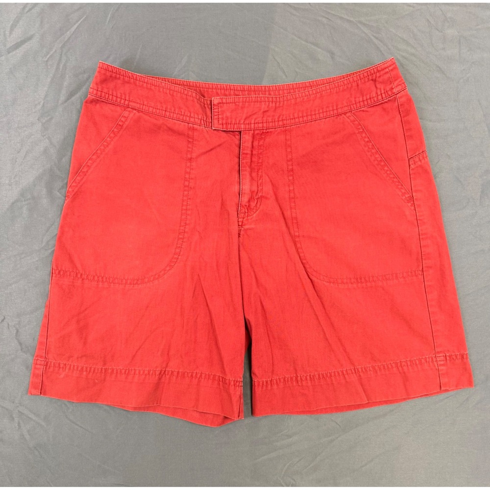 Patagonia Water Girl Red Organic Cotton Utility Shorts Womens 4 Hiking Outdoor
